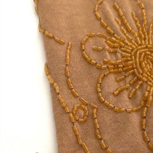 Vintage DKNY Women's Beaded Embroidered Tank Top - Picture 4 of 5